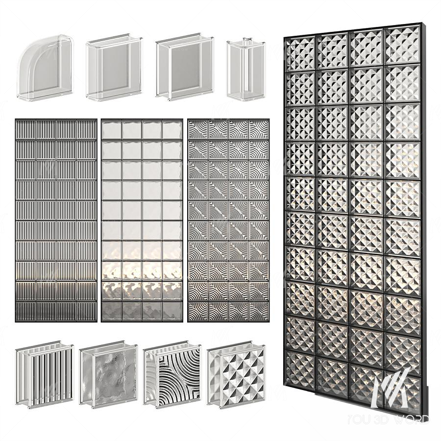 Glass Block Wall 01